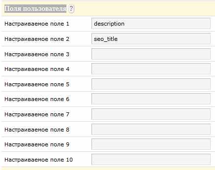 Настраиваемые поля в Textpattern